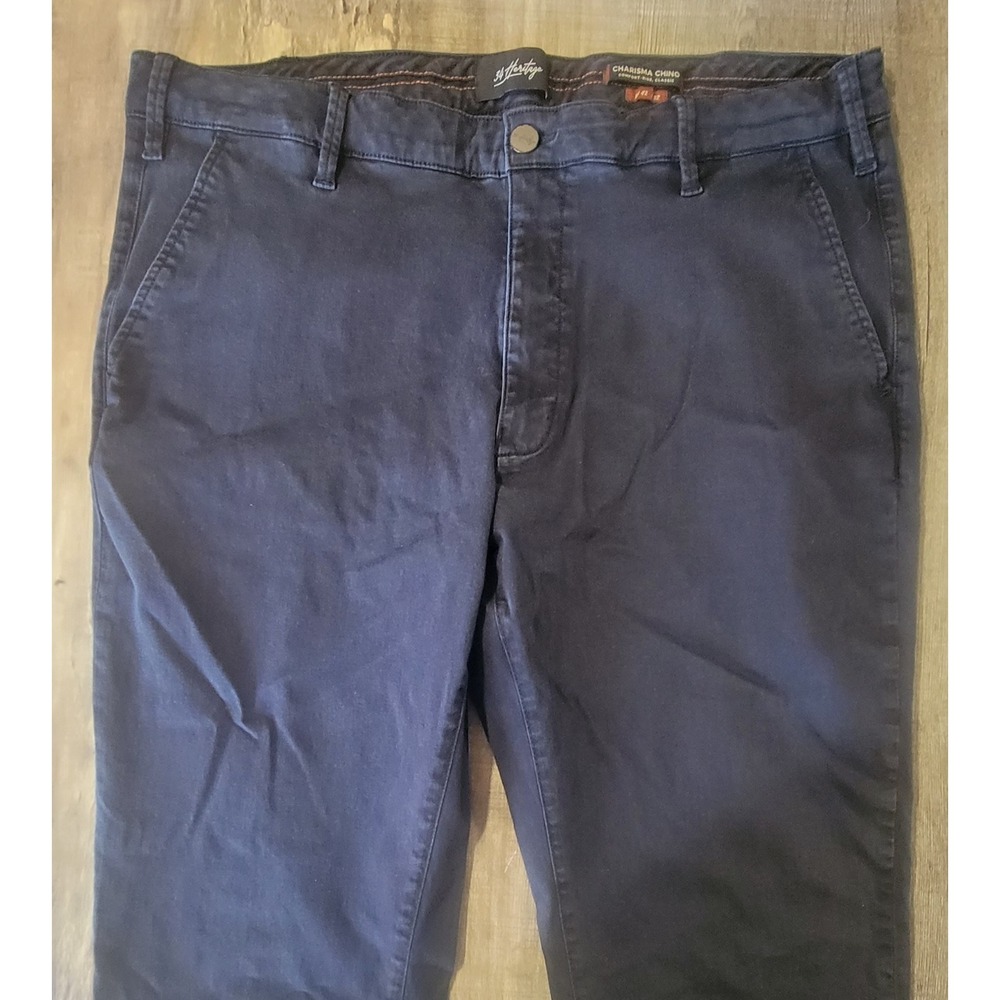 34 Heritage Charisma Chino Pants Men 42x32 Measures 38x28.5 Comfort Rise Classic